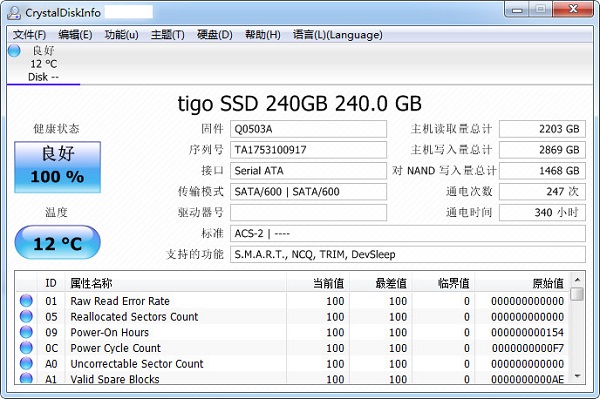 CrystalDiskInfo v8.2.4免费版
