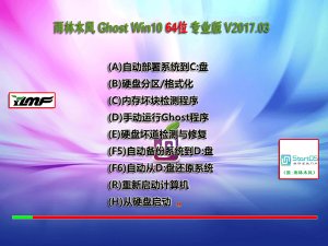 雨林木风64位Windows 10专业版V1703更新日志及下载