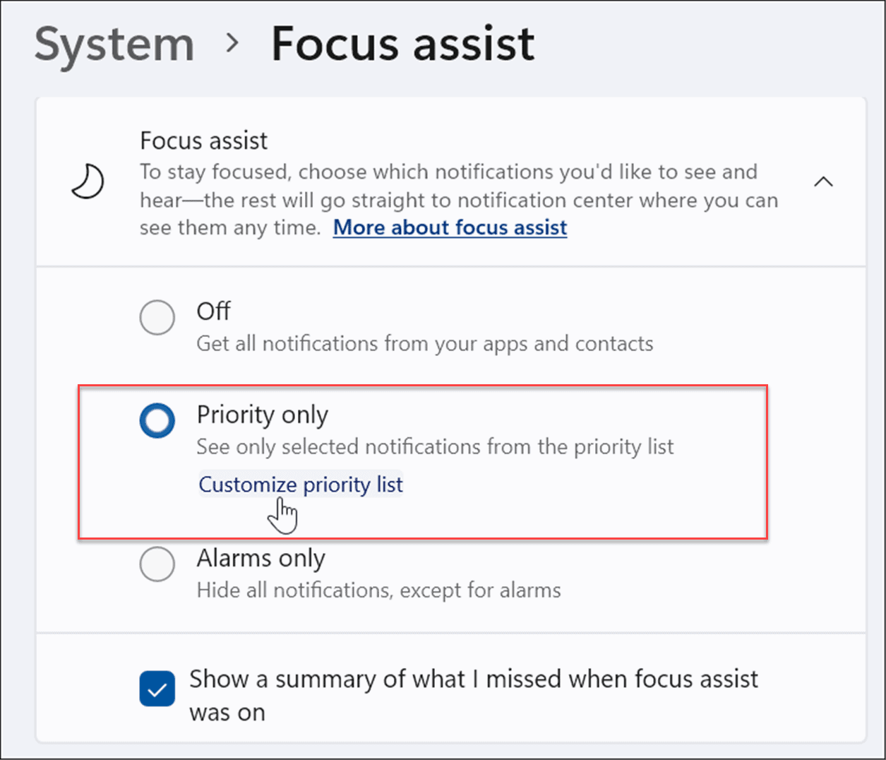 Windows 11用及设置焦点辅助Focus Assist的办法