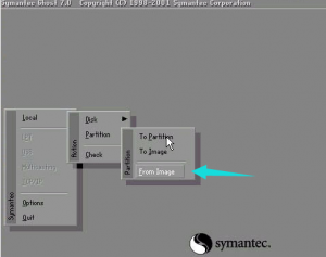 怎么样在DOS界面下一键还原系统