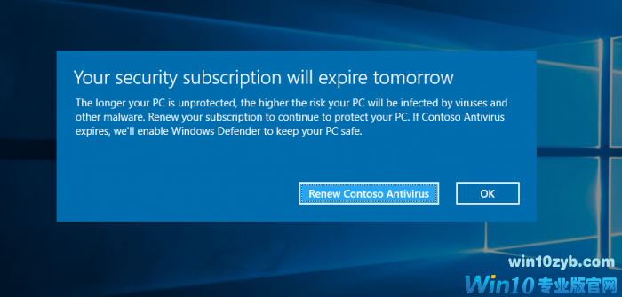 Microsoft：Windows 10系统下Defender不影响第三方杀软